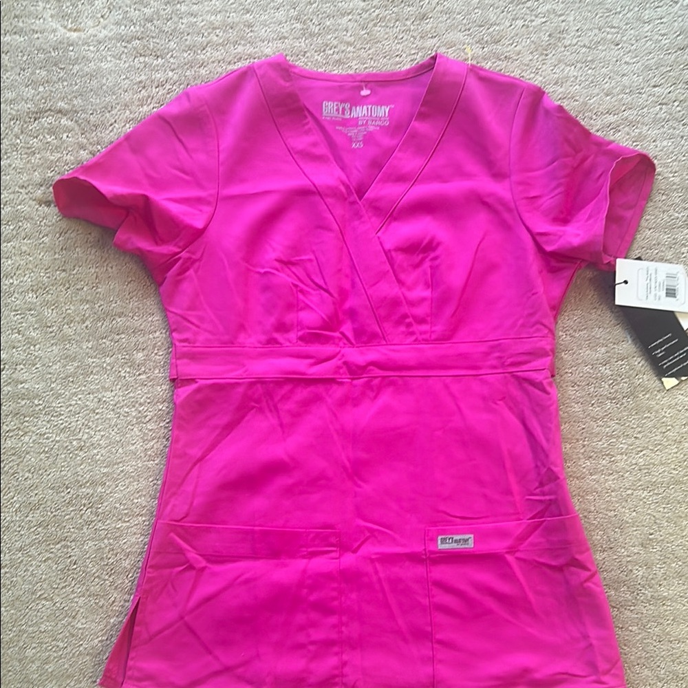 Grey's Anatomy Pink Scrub Top